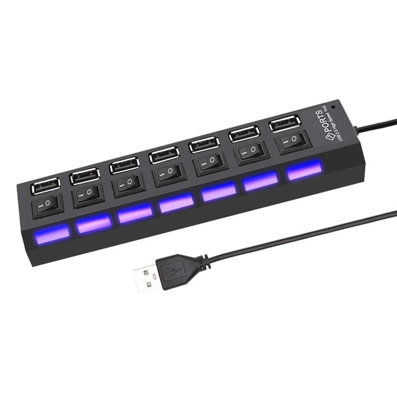 מפצל USB עם מתגים נפרדים, תמונה 3 מתוך 6