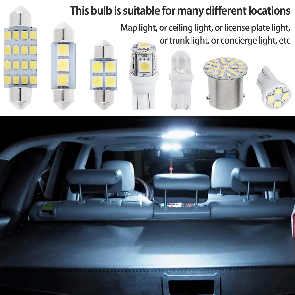 נורות LED לתאורה פנימית ברכב, תמונה 3 מתוך 6