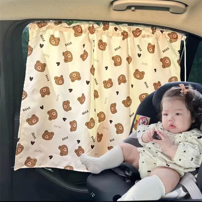 וילון שמש לחלון צד עם ציור, תמונה 3 מתוך 6
