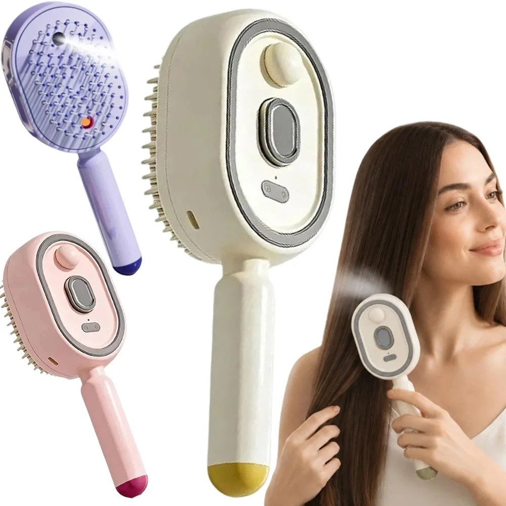 מסרק עיסוי חשמלי עם התזת שמן, תמונה 1 מתוך 6