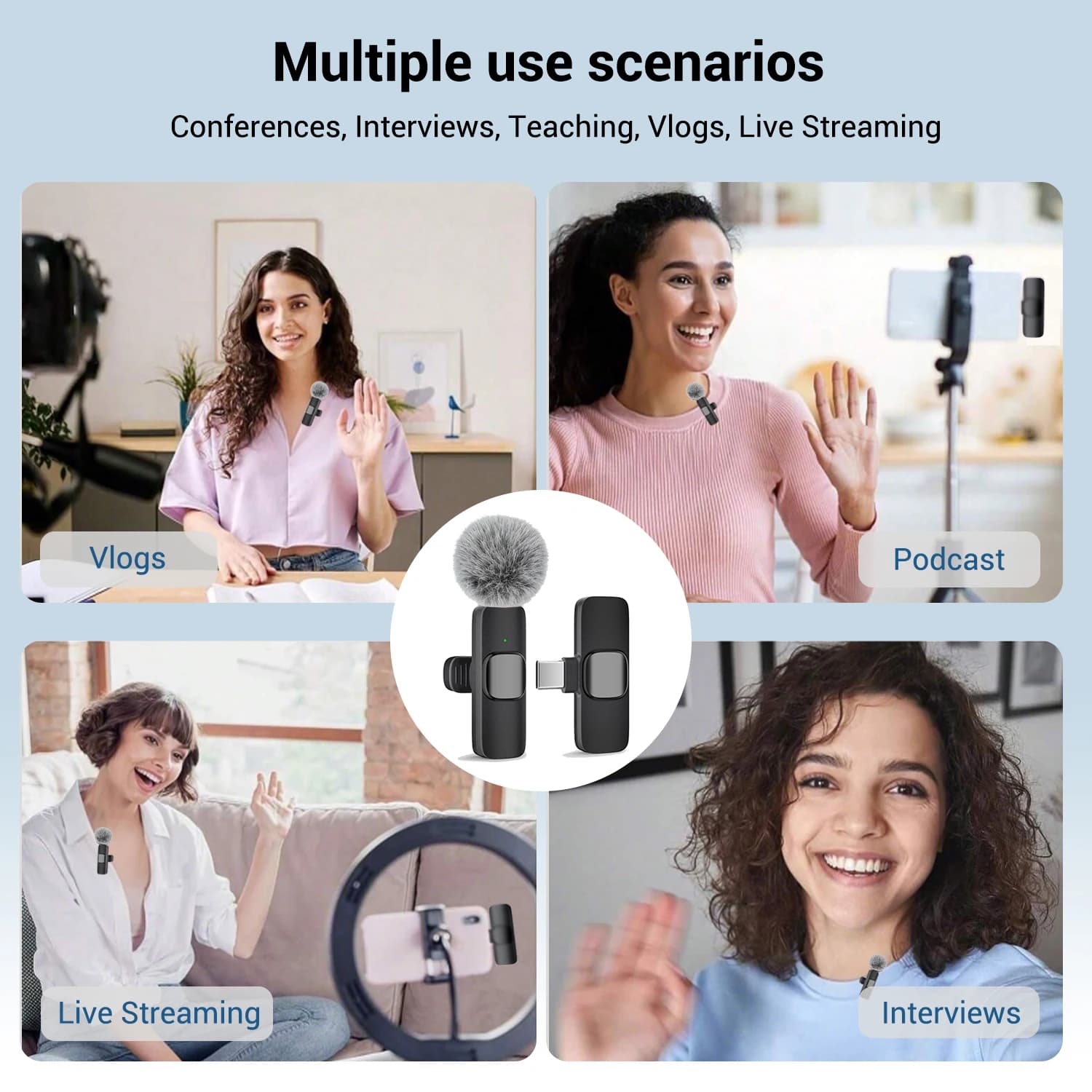 מיקרופון דש אלחוטי ב־USB-C, תמונה 6 מתוך 6