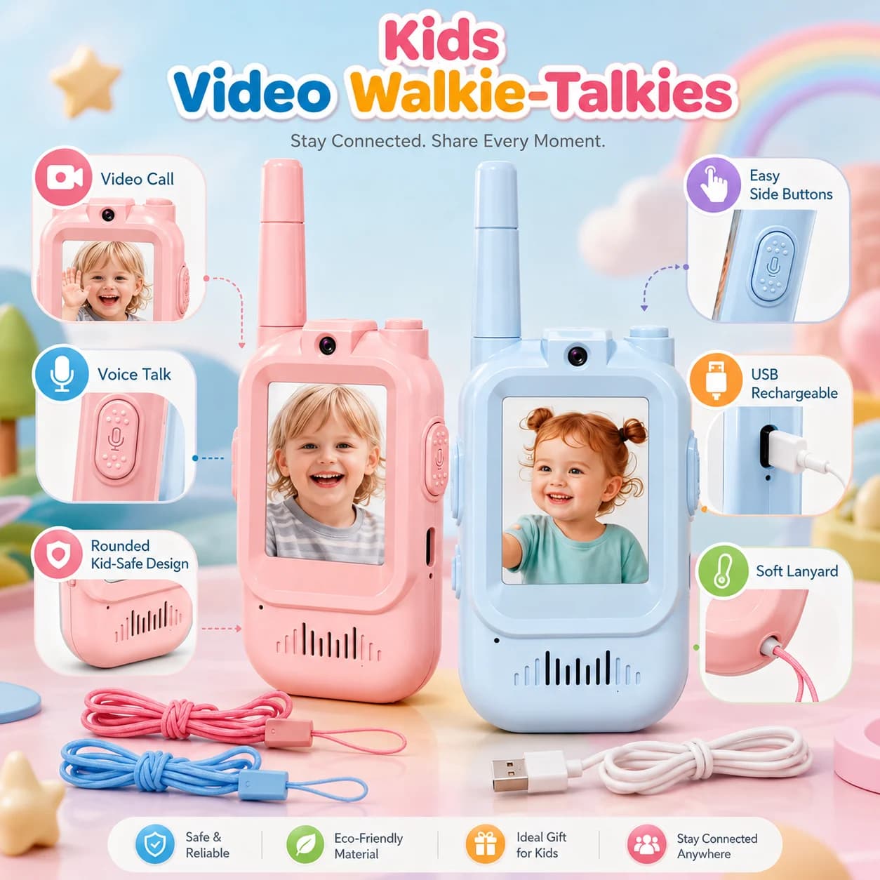 מכשירי קשר עם וידאו לילדים, תמונה 4 מתוך 6
