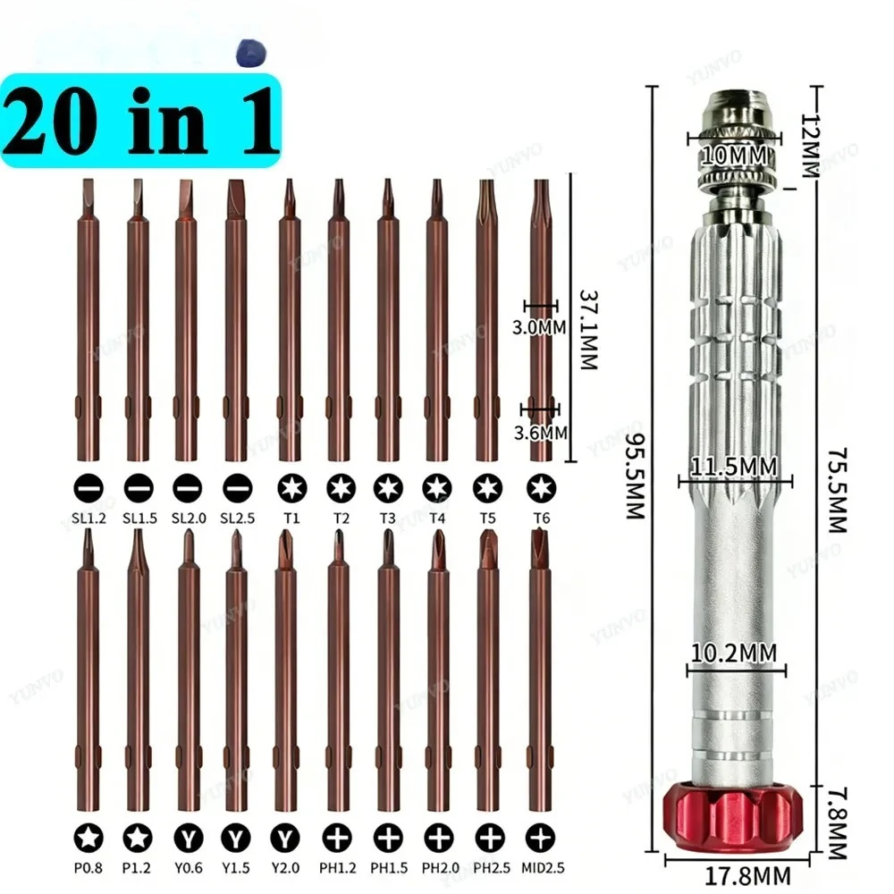 סט מברגי דיוק מגנטיים, תמונה 2 מתוך 6