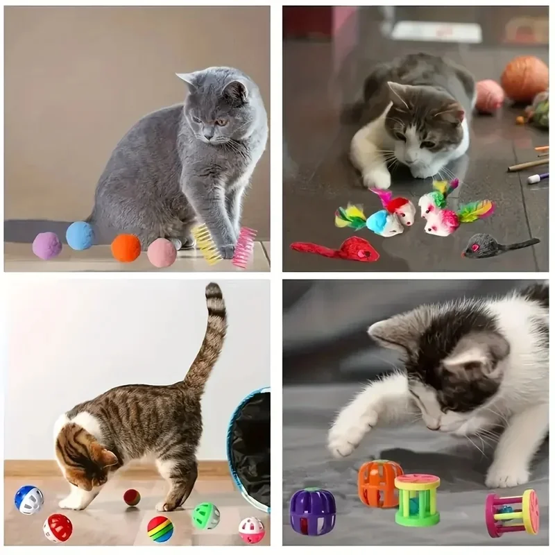 חבילת צעצועים מגוונת לחתולים, תמונה 5 מתוך 6