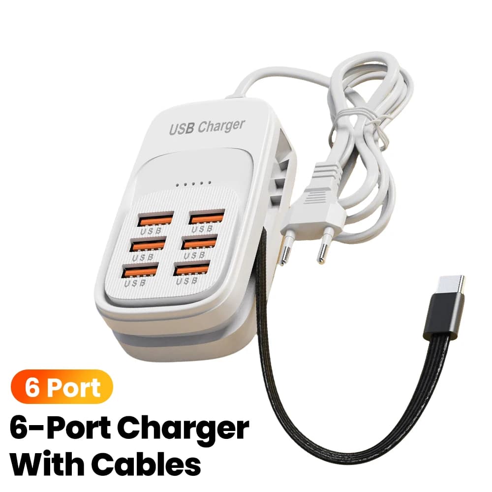 מפצל חשמל שולחני עם USB, תמונה 2 מתוך 6