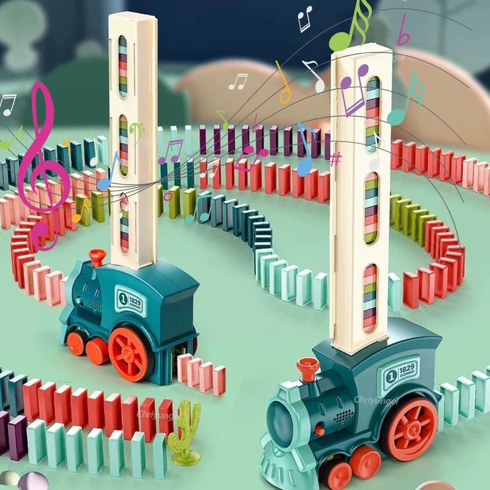 רכבת חשמלית שמניחה דומינו, תמונה 3 מתוך 6