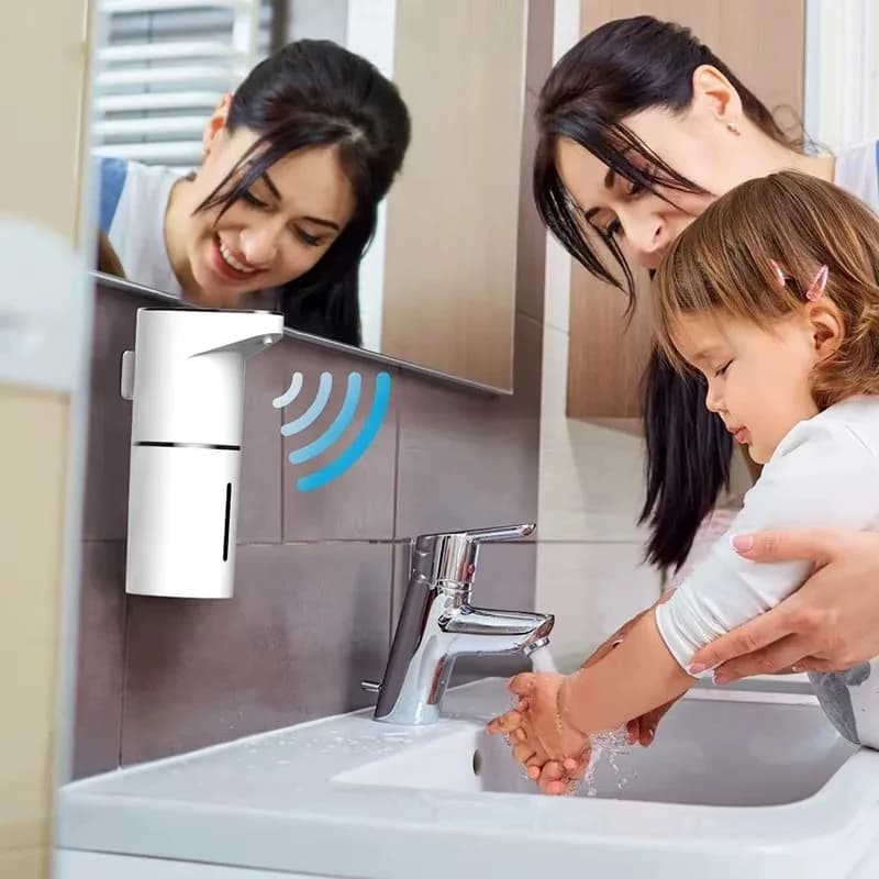 מתקן סבון קצף לקיר עם חיישן, תמונה 2 מתוך 6