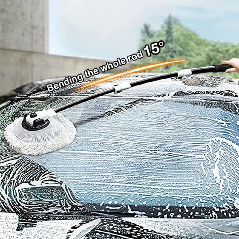 מברשת שטיפה לרכב עם ידית ארוכה, תמונה 2 מתוך 6