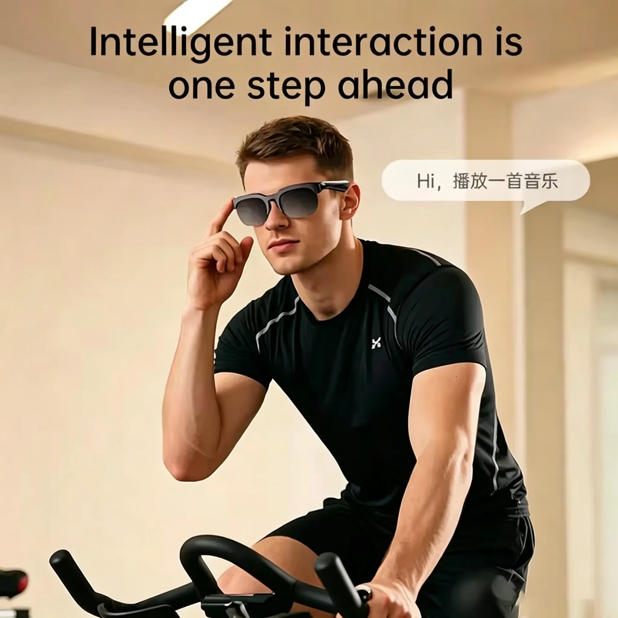 משקפי שמש עם אוזניות ושליטה במצלמה, תמונה 3 מתוך 6