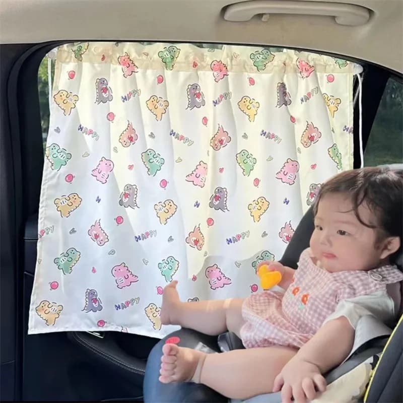 וילון שמש לחלון צד עם ציור, תמונה 2 מתוך 6
