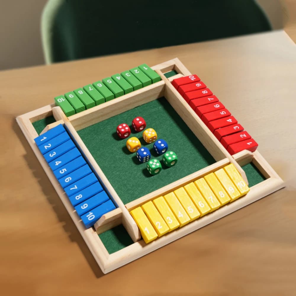 משחק קוביות חשבון מעץ, תמונה 1 מתוך 6