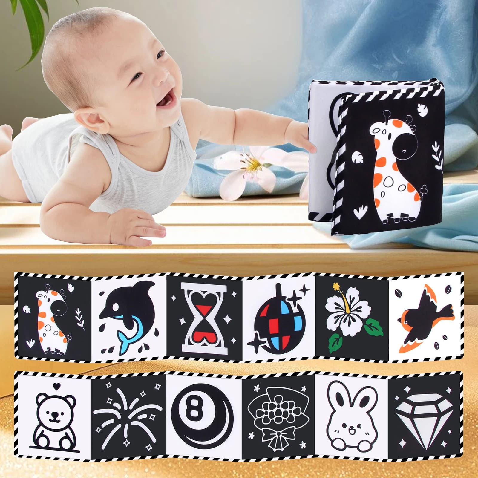 ספרי בד עם חיות לתינוקות, תמונה 5 מתוך 6