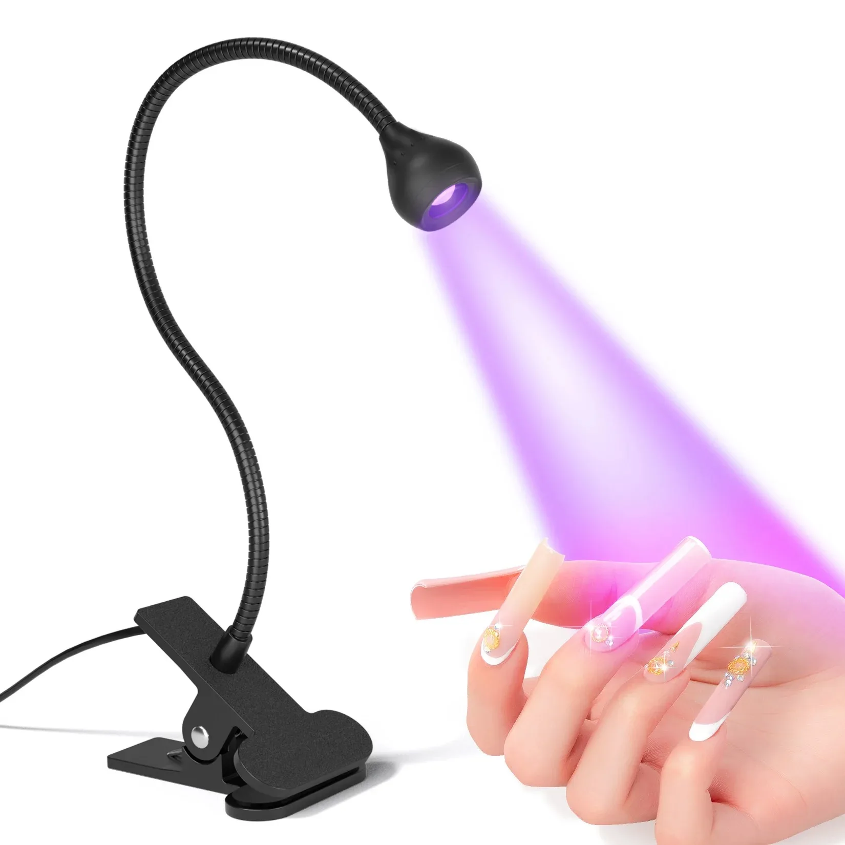 מנורת UV קטנה לייבוש לק ג׳ל, תמונה 1 מתוך 6