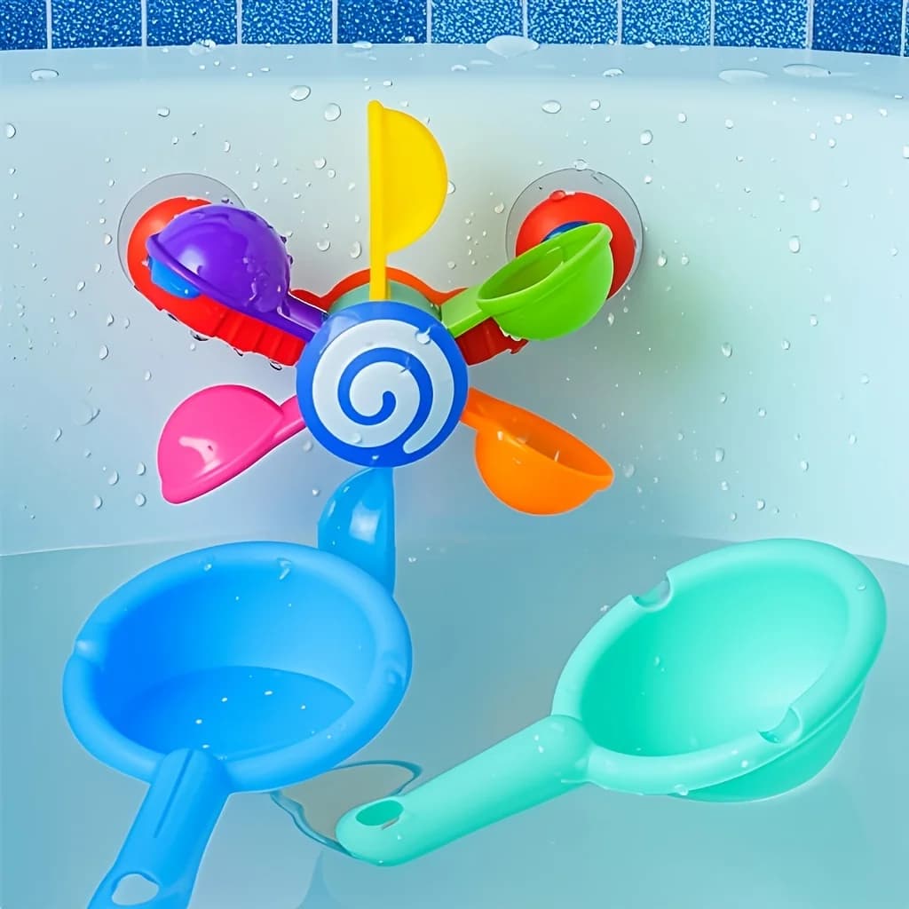 טחנת רוח מסתובבת לאמבטיה
