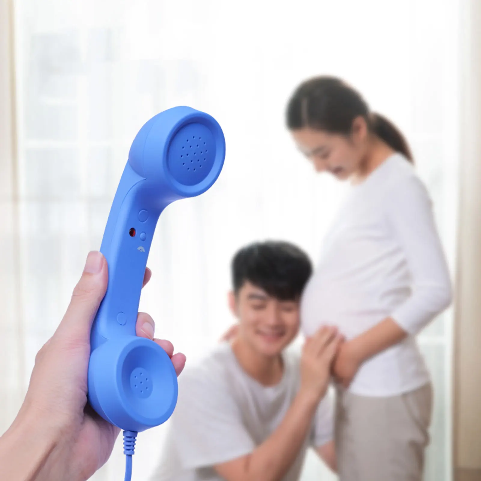 שפופרת טלפון בסגנון רטרו לנייד, תמונה 3 מתוך 6