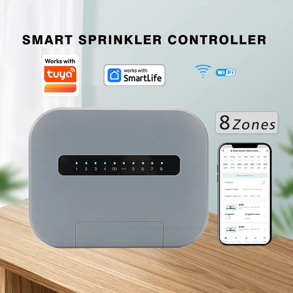 בקר השקיה חכם עם Wi-Fi