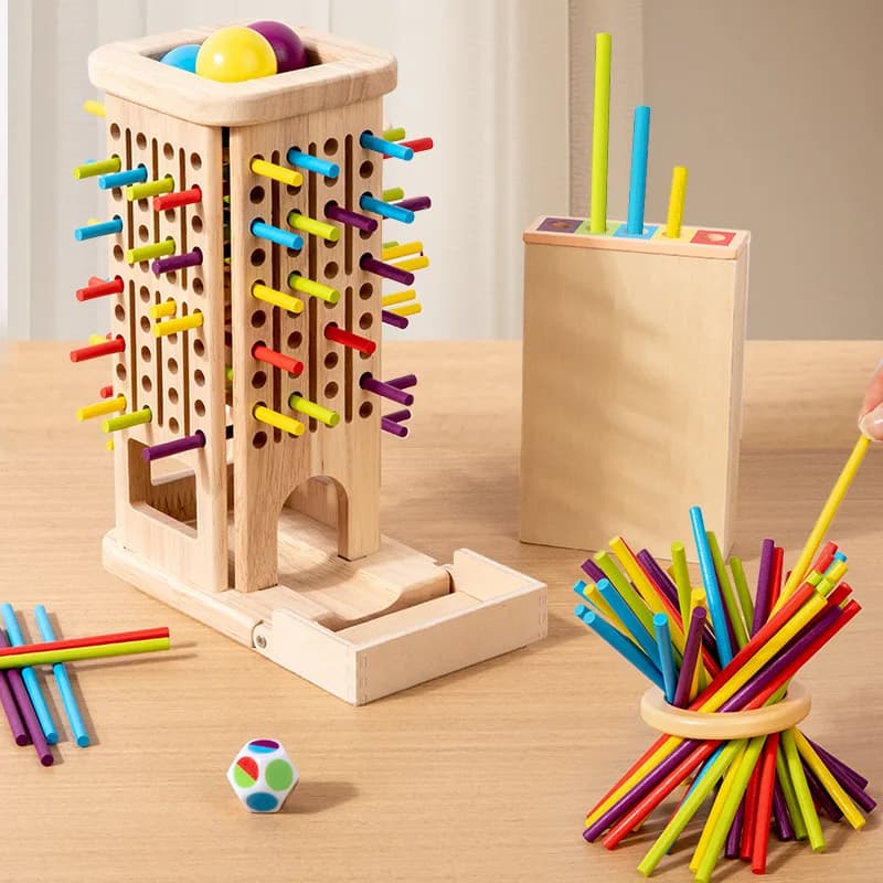 מגדל מקלות עץ לאיזון, תמונה 4 מתוך 6
